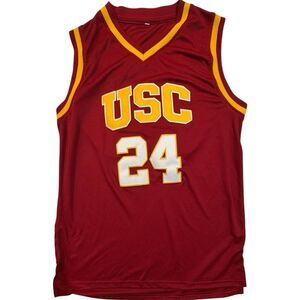 USC Trojans Brian Scalabrine #24 Stitched Letters Jersey – Size L – Court Style